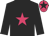 Black body, rose star, black arms, rose cap, black star