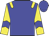 Blue body, yellow epaulettes, yellow arms, blue chevron, blue cap