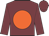 Garnet body, orange disc, garnet arms, garnet cap
