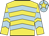 Yellow & light blue chevrons, light blue cap, yellow star