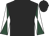 Black, white and dark green diabolo on sleeves