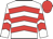 White & red chevrons, red cap