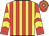 Yellow and red stripes, red and yellow chevrons on sleeves, hooped cap