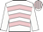 White & pink chevrons, white sleeves, striped cap