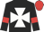 Black, white maltese cross, red armlets, red cap