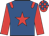 Royal blue, red star, epaulets, sleeves and checked cap