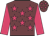 Garnet body, rose stars, rose arms, garnet cap, rose stars