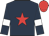 Dark blue, red star, dark blue sleeves, white armlets, red cap