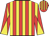 Red and yellow stripes, diabolo on sleeves