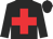 Black, red cross