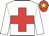 White, red cross, white arms, red cap, yellow star