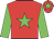 Red body, green star, green arms, red cap, green star