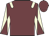 Garnet body, beige epaulettes, beige arms, garnet diablo, garnet cap