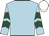 Light blue, dark green chevrons on sleeves, white cap
