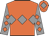 Orange, grey triple diamond, grey sleeves, orange diamonds, orange cap, grey diamond