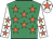 Emerald green, orange stars, white sleeves, orange stars, white cap, orange star