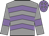 Grey, mauve chevrons and armlets, mauve cap, grey diamonds