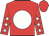 Red, white disc, red sleeves, white stars