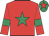 Red, emerald green star, emerald green armbands, emerald cap,red star