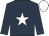 Dark blue, white star, white cap
