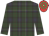 Hunting robertson tartan, red and green hooped cap