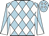 Light blue and white diamonds, diabolo on sleeves
