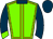 Grass Green, Gold seams, Indigo Collar, Sleeves And Cap, Grass Green Cuffs