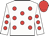 White, red dots, red cap