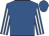 Royal blue, royal blue & white striped sleeves, royal blue cap
