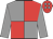 Red & grey quartered, grey sleeves, grey spots on cap