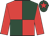 Dark green & red quartered, red sleeves, red star on cap