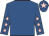 Royal blue, pink stars on sleeves, pink star on cap