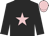 black, pink star, pink cap