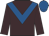 Brown, royal blue chevron, cap