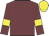 Garnet body, garnet arms, yellow armlets, yellow cap