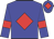 Big-blue body, red diamond, big-blue arms, red armlets, big-blue cap, red diamond