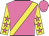 hot pink,  yellow sash , yellow sleeves, hot pink stars