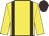 Yellow, brown braces, cap