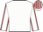 White, white sleeves, red seams, white cap, red stripes