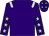 Purple, silver epaulettes, purple sleeves, silver stars, purple cap, silver stars