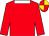 red, red and gold quartered cap, white collar