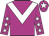 Violet, white chevron, violet sleeves, white stars , violet cap, white star