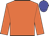 Orange, blue cap