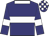 Navy blue, white hoop, armlets and collar, check cap