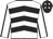 White & black chevrons, black seams on sleeves, black cap, white diamonds