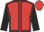Red, black seams, black sleeves, red cap