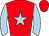 Red, light blue star and sleeves