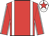 Red, white braces, white seams on sleeves, white cap, red star