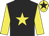Black, yellow star & sleeves, yellow cap, black star