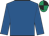 Royal blue, black & emerald green quartered cap